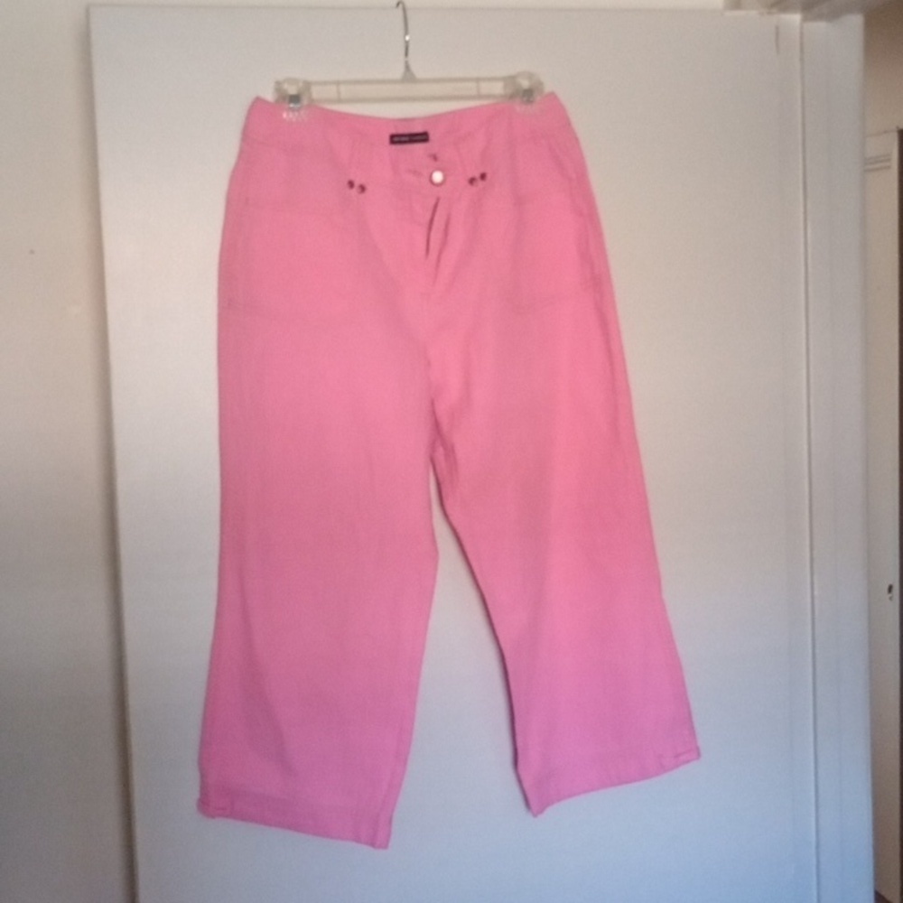 New York & Company Pink Cropped Pants Size 8